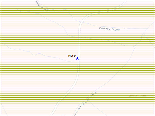 A map of the area immediately surrounding building number 140521