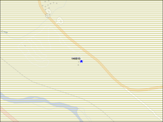 A map of the area immediately surrounding building number 140815