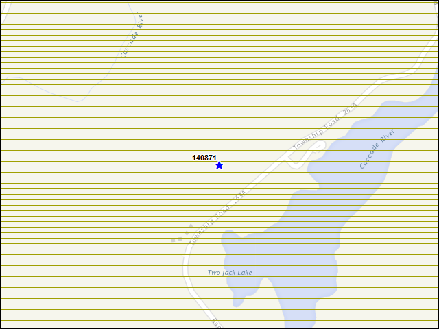 A map of the area immediately surrounding building number 140871
