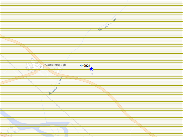 A map of the area immediately surrounding building number 140924