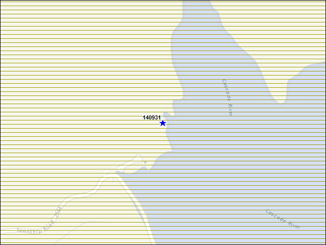 A map of the area immediately surrounding building number 140931