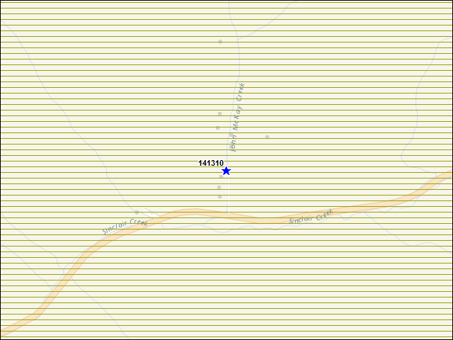 A map of the area immediately surrounding building number 141310