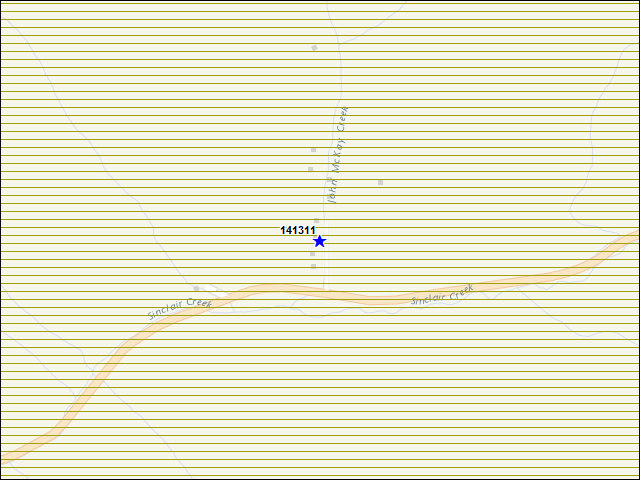 A map of the area immediately surrounding building number 141311