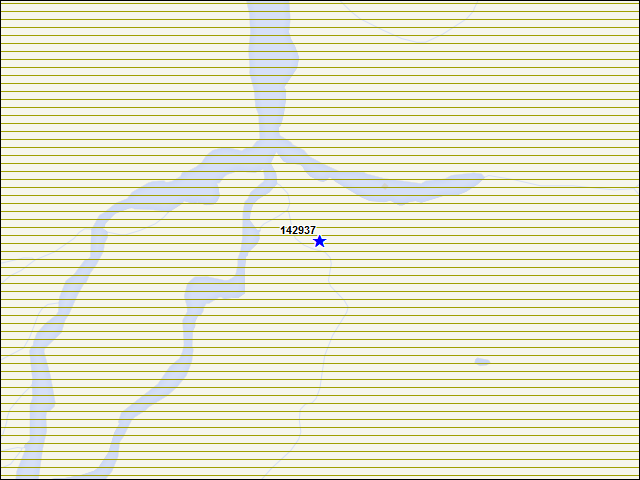 Une carte de la zone qui entoure immédiatement le bâtiment numéro 142937