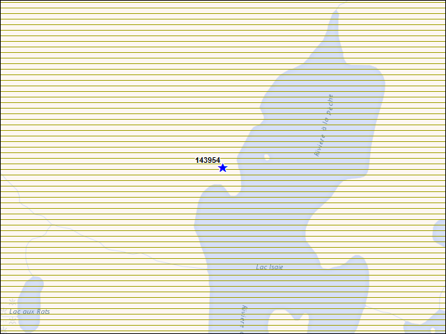 Une carte de la zone qui entoure immédiatement le bâtiment numéro 143954