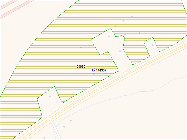 A map of the area immediately surrounding building number 144337