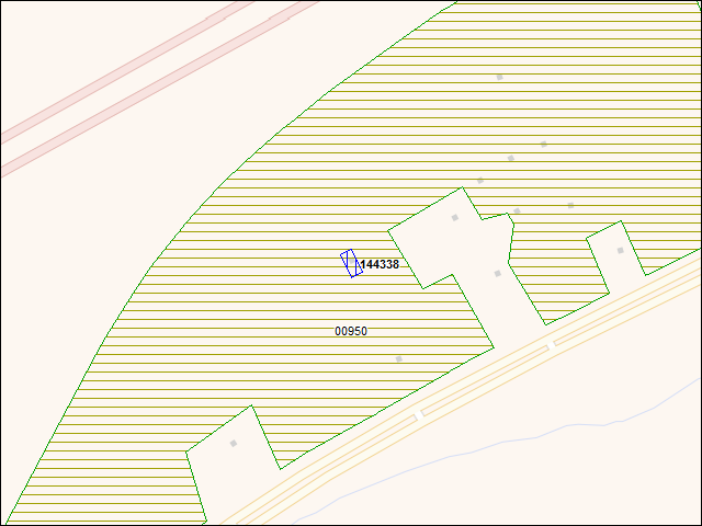 A map of the area immediately surrounding building number 144338