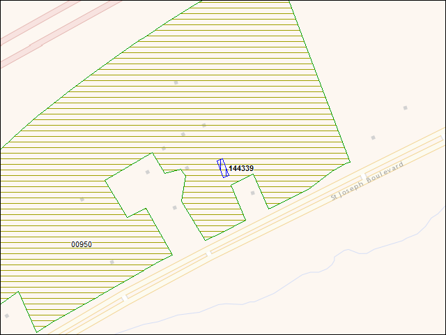 A map of the area immediately surrounding building number 144339