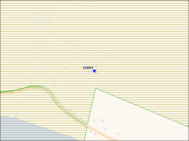 A map of the area immediately surrounding building number 154891