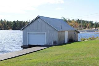 A photograph of French River Dam Boathouse in Parry Sound, Ontario (Structure Number 154171)
