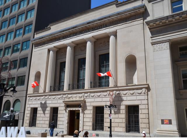 Une photo de l'Édifice de la Banque de Nouvelle-Écosse à Ottawa, Ontario (numéro de structure 103860)