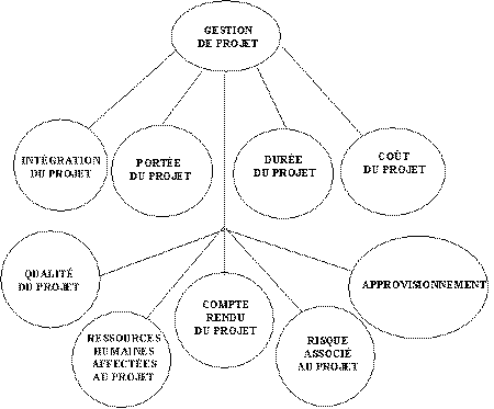 Figure 3. Sous-domaines de comptences de base en gestion de projet
