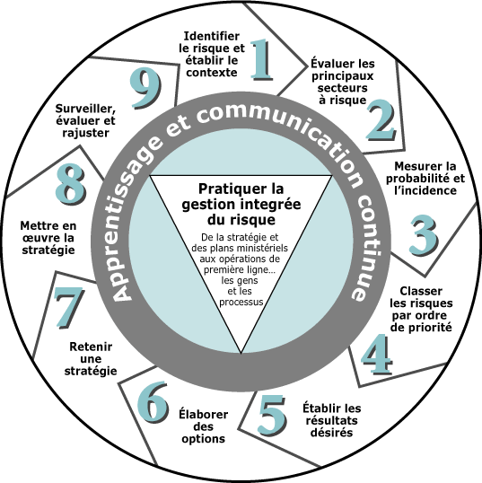 Diagramme 
d'un processus commun de gestion du risque, dont l'essence est dtaille dans 
cette section.