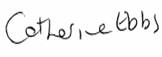 Catherine Ebbs signature