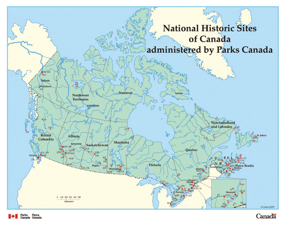 Figure 2 presents the National Historic Sites of Canada System Plan
