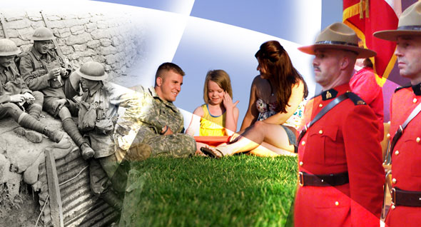 VAC Clients (left to right): Traditional War Veterans, Modern Day Veterans, and RCMP