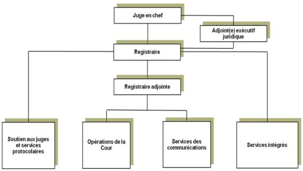 Organigramme du Bureau du registraire